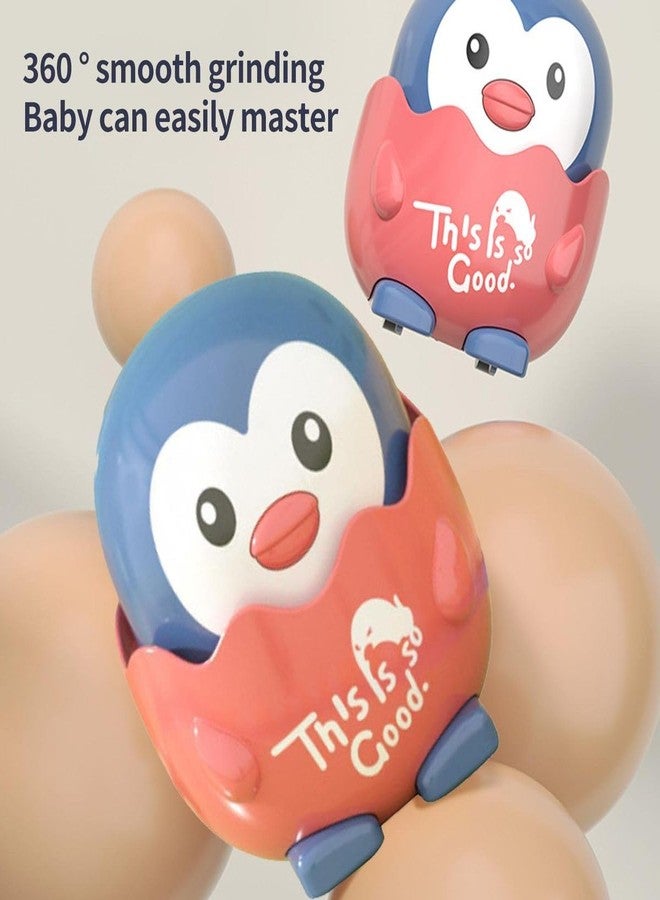 IndusBay® 1 Piece, Cute Sliding Duck Press & Release Inertia Press Run Slide Mini Cartoon Animal Wind Up Toys for Infant Toddler Boy Girl Toys for Kids, Blue - Image 3